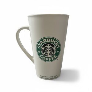 Starbucks Original Vintage Green Logo Tall White Mug